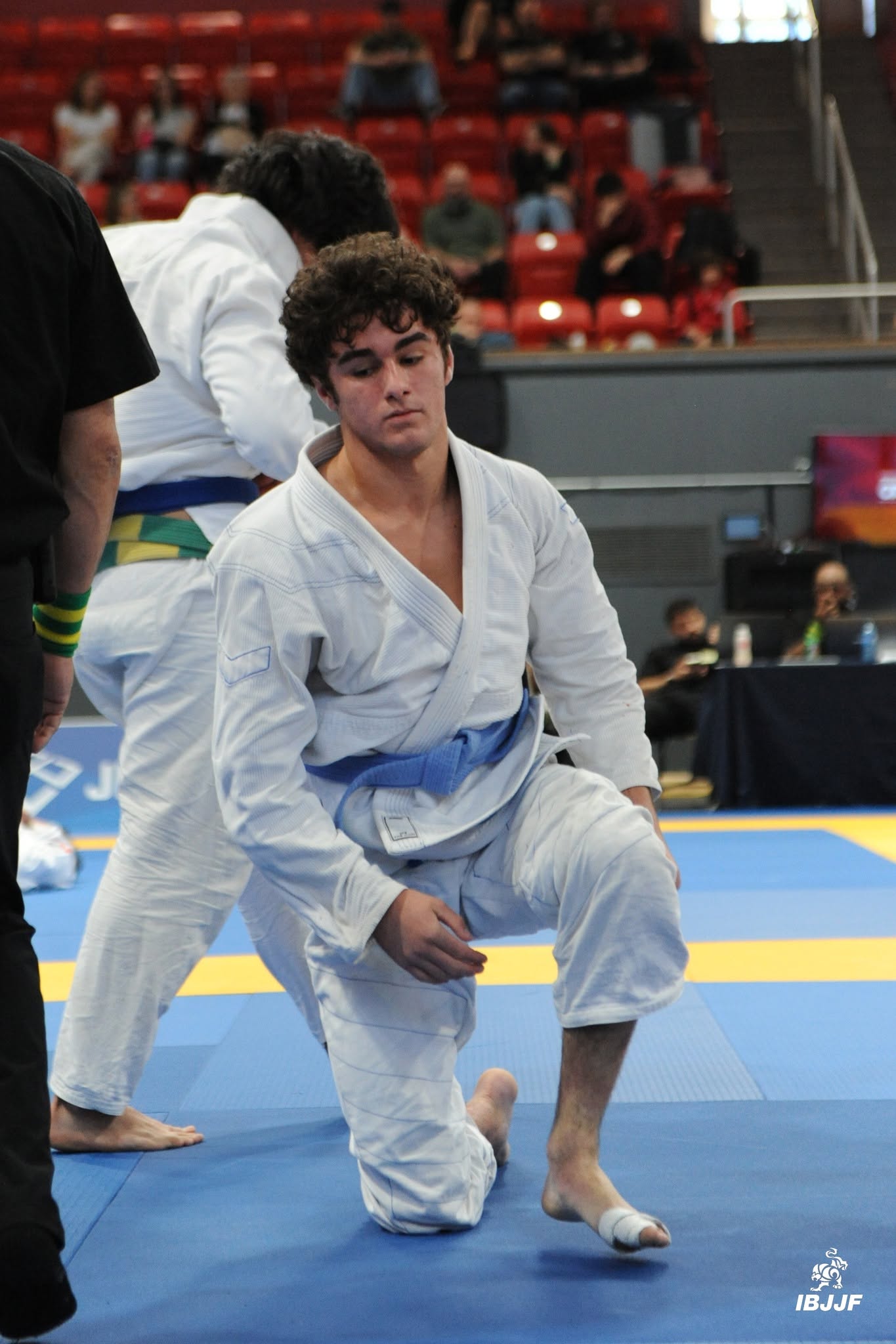 Competidor de cinturón azul en el IBJJF Montreal Open 2026