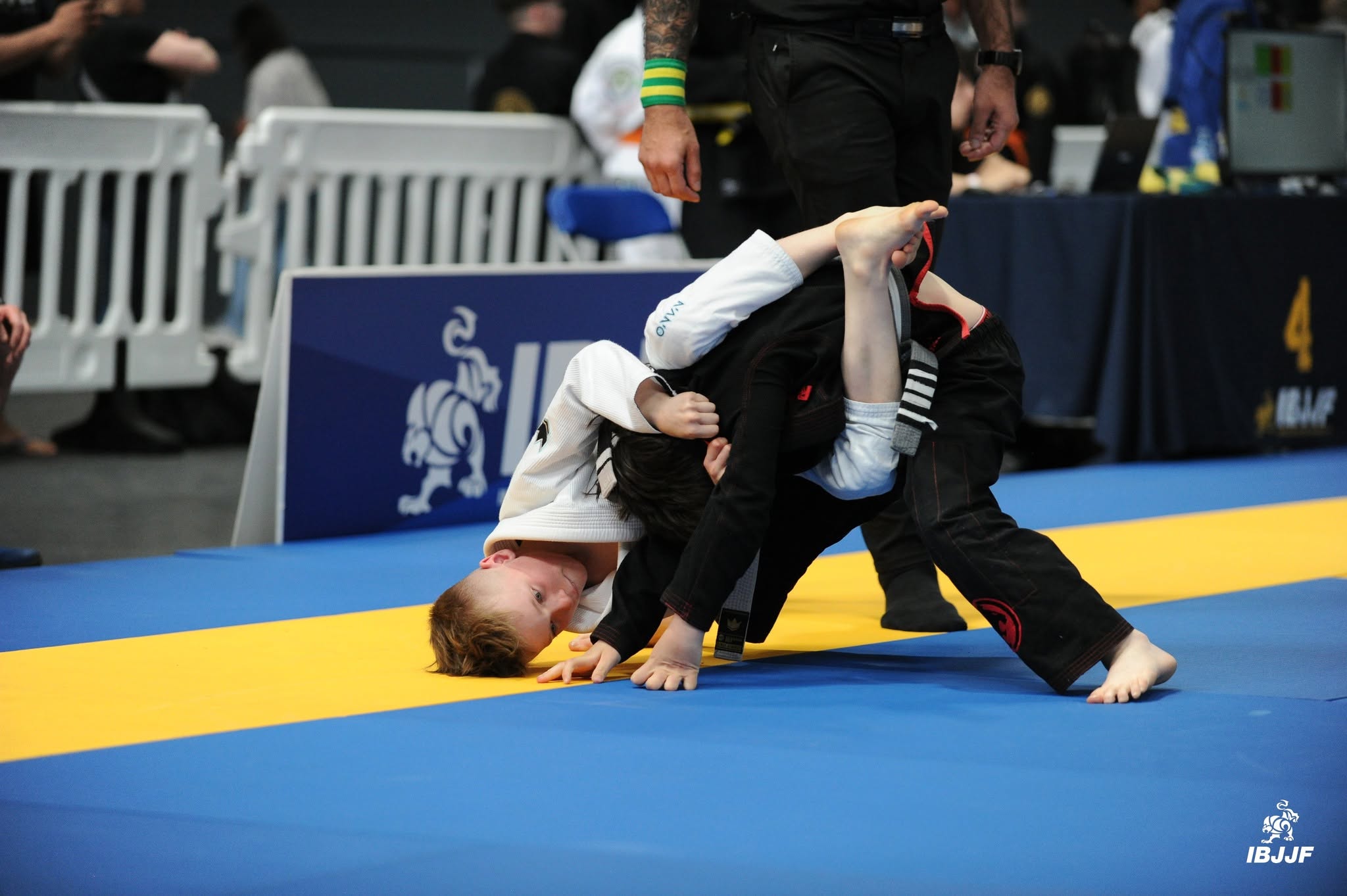Crianças em plena ação no IBJJF Montreal Open 2026